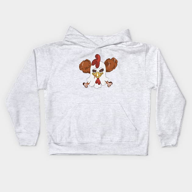 Fry Em Up Kids Hoodie by ADove11